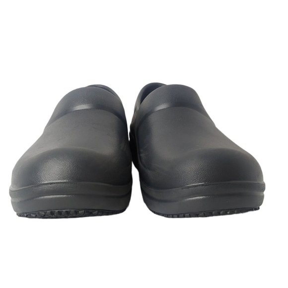 Crocs Lock Womens 8 Clogs Work Shoes Black Non-Slip Non-Marking No Insoles READ - Picture 4 of 9